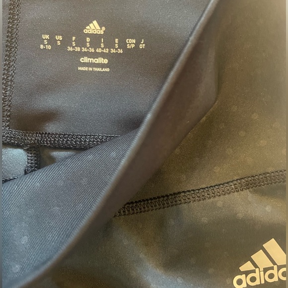 Adidas Climate Black Leggings, Small, work out pants, yoga, soft, sleek Womens - Picture 3 of 3